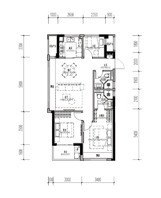 滨杭滨纷城户型,D户型